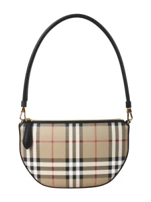 BURBERRY  Vintage Check Pattern Baguette Bag