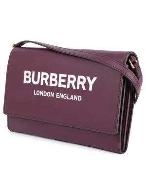 Burberry Printed Logo Mahogany Red