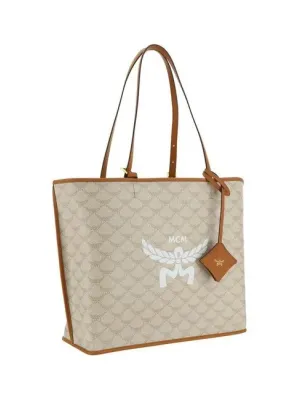 MCM Natural Laurel Shoulder Bag