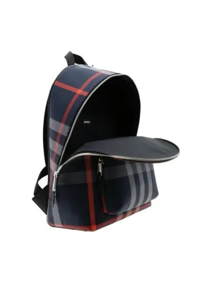 Burberry Cotton Backpack Dark Blue & Red