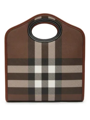 Burberry Title Vintage Check Canvas Tote