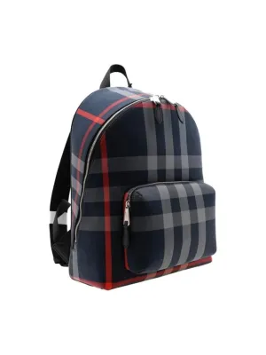 Burberry Cotton Backpack Dark Blue & Red