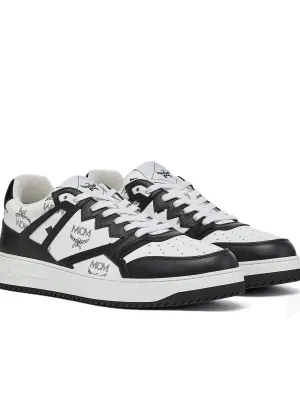 MCM Visetos Low-Top Skateboard Shoes Men's Black White