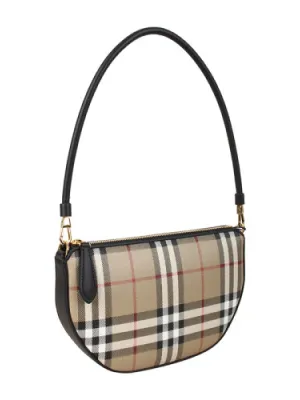 BURBERRY  Vintage Check Pattern Baguette Bag