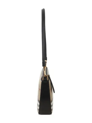 BURBERRY  Vintage Check Pattern Baguette Bag