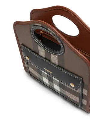 Burberry Title Vintage Check Canvas Tote