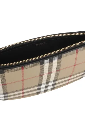 BURBERRY  Vintage Check Pattern Baguette Bag