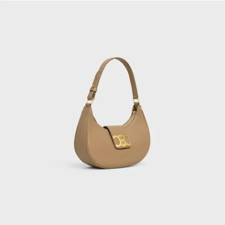 Product MEDIUM AVA TRIOMPHE BAG IN smooth Calfskin Smoked Brown Image
