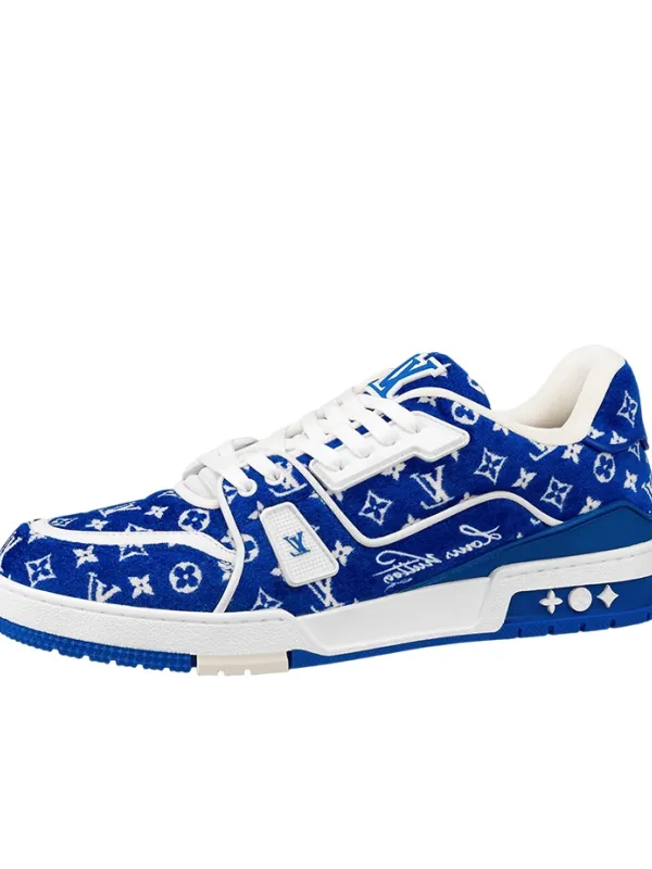 Product LOUIS VUITTON Trainer Blue Monogram Textile Image