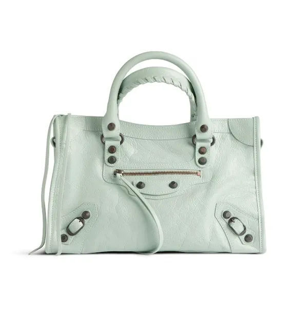 Product BALENCIAGA WOMEN'S LE CITY SMALL BAG IN MINERAL GREEN Image
