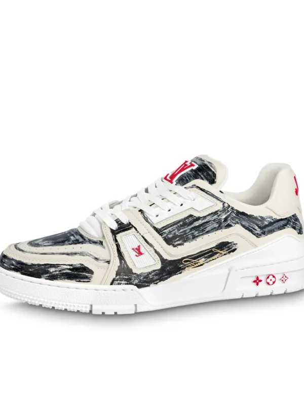 Product LOUIS VUITTON Trainer Colored In White Black Image