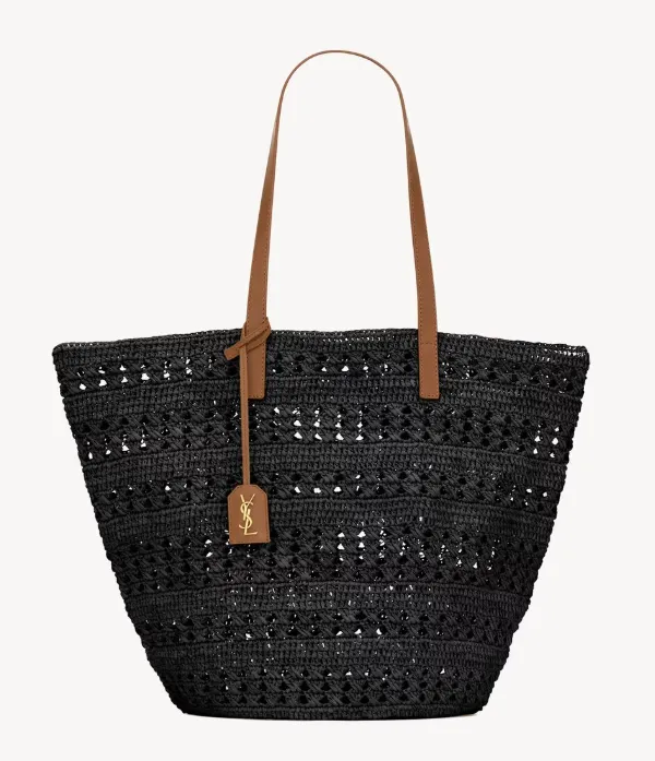 Product YSL panier medium bag in raffia Image