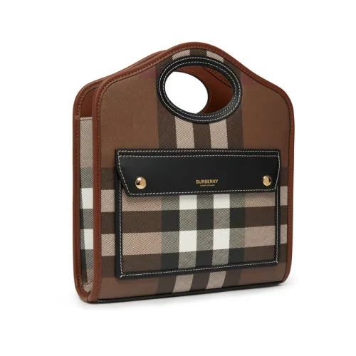 Product Burberry Title Vintage Check Canvas Tote Image