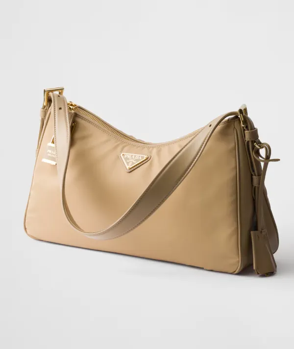 Product Prada Aimée large Re-Nylon and leather shoulder bag with padlock Image