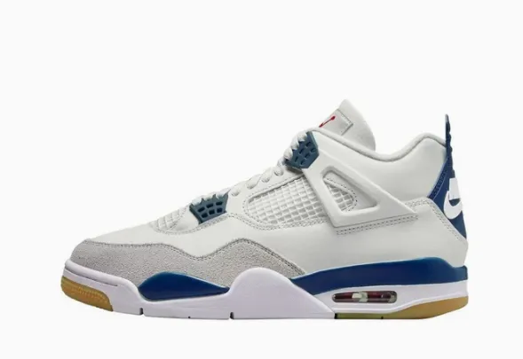 Product Air Jordan 4 Retro SB 'White Navy' DR5415-100 Image