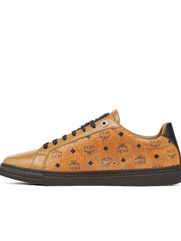 Product MCM Skateboard Shoes Men Low Top Brown Image