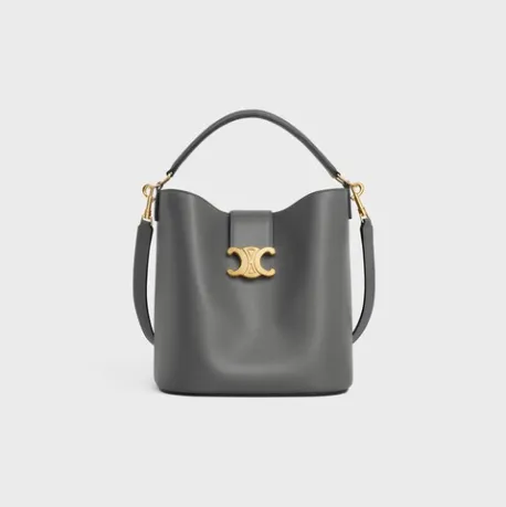 Product MEDIUM BUCKET LOUISE IN SMOOTH CALFSKIN BLACK Image