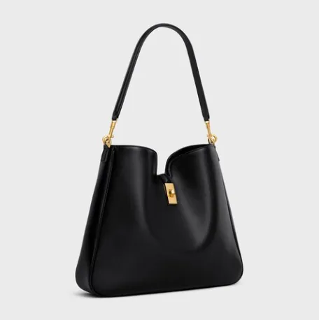 Product MEDIUM CAMILLE 16 SOFT BAG IN SMOOTH CALFSKIN BLACK Image