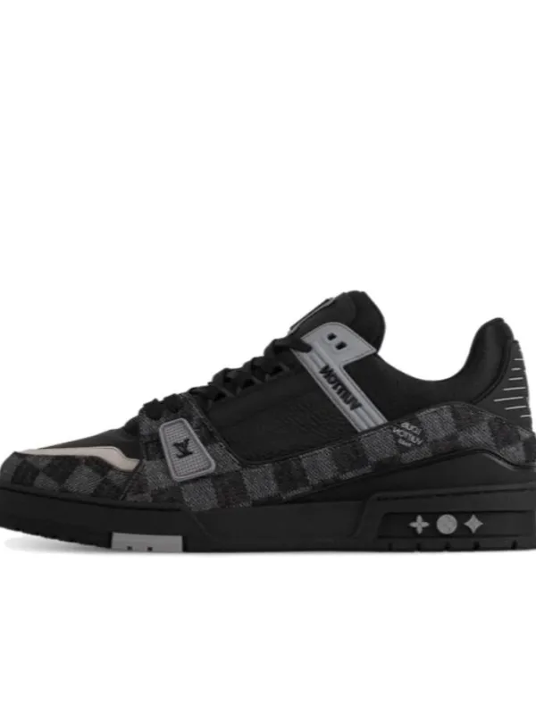 Product LOUIS VUITTON Trainer Durable Breathable Low Top Casual Black Image